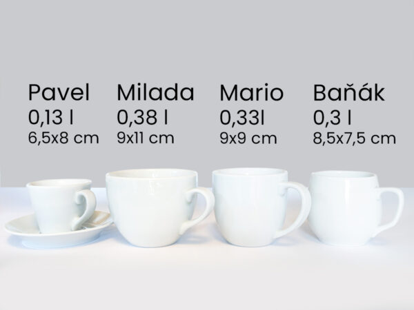 Porcelánové hrnečky Mix