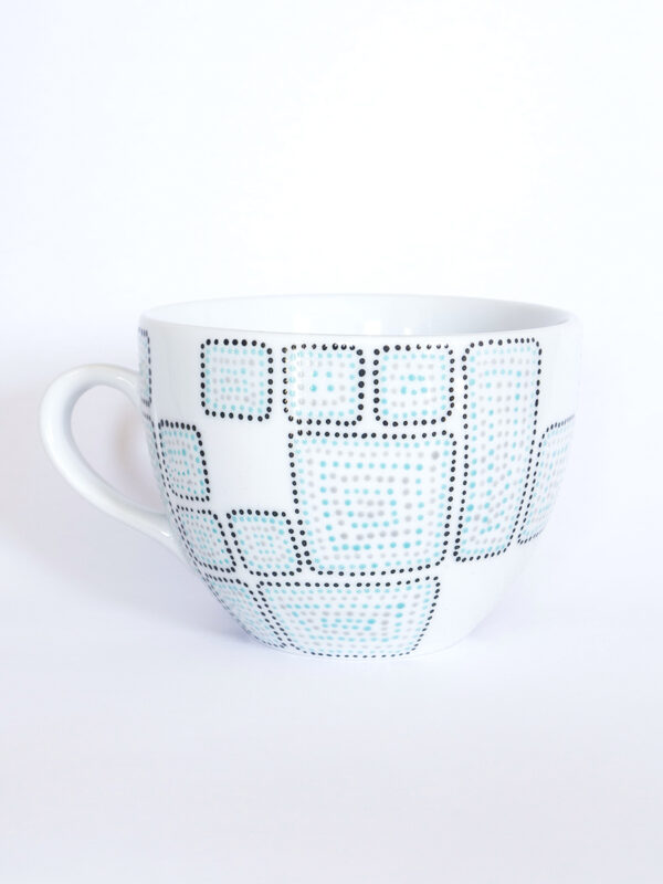 Ručně malovaný porcelánový hrnek ručně malovaný