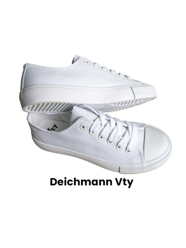 Plátěné tenisky Deichmann Vty bílé