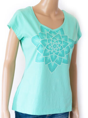 Mátové tričko ručně malované